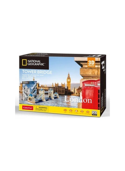 120-Piece Tower Bridge Shaped 3D Puzzle