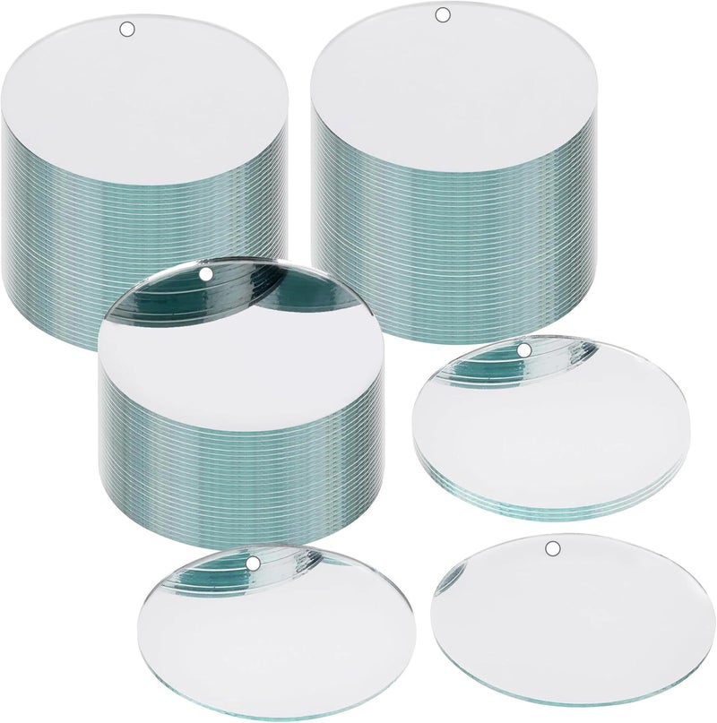 NEILL® Acrylic Mirror with Small Hole 3 inches Round, 2mm Thickness, Pack of 15 Pcs for Crafts Round Bulk Mirror Circles Craft Acrylic Tiles for DIY Projects, Wall, Table & Art Decor Essentials - Image 5