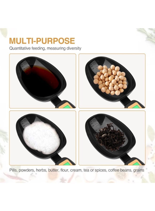 Digital Measuring Spoon, Electronic Adjustable Measuring Spoon Scale 500g / 0.1g High Precision for Kitchen Gadgets Daily Meals Pet/Dog Food Measuring Scoop - Image 2