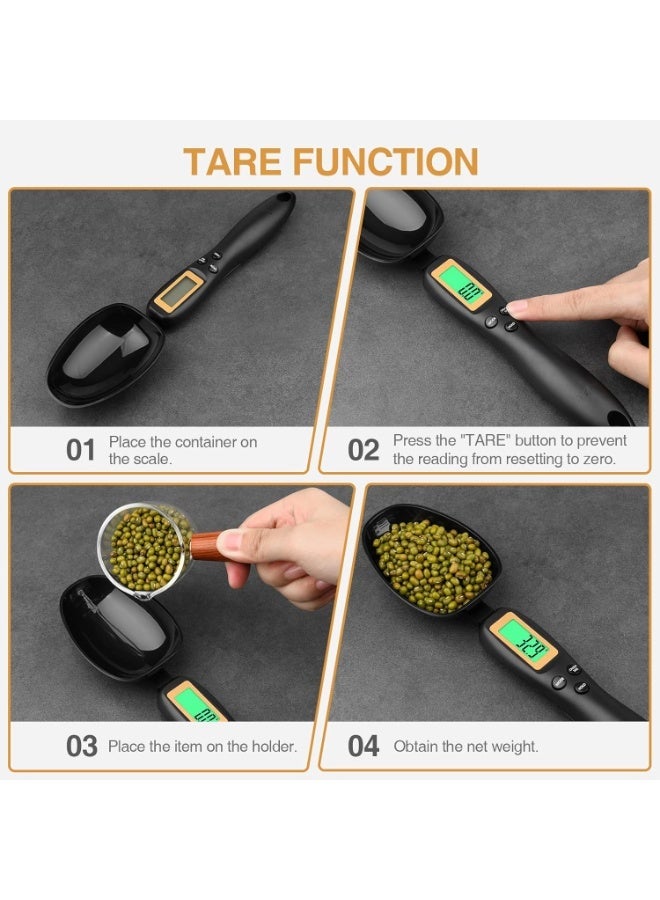 Digital Measuring Spoon, Electronic Adjustable Measuring Spoon Scale 500g / 0.1g High Precision for Kitchen Gadgets Daily Meals Pet/Dog Food Measuring Scoop - Image 4