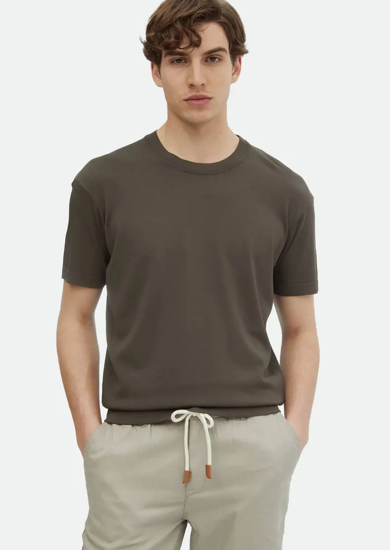 RAMSEY Khaki Knitwear