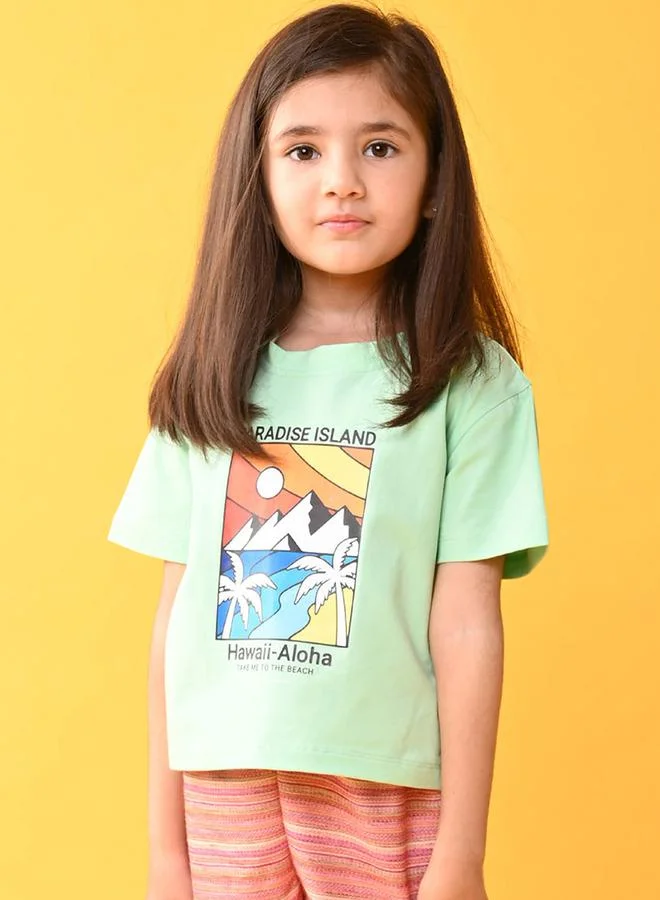 Anthrilo Paradise Hawaii Graphic Print T-Shirt by Styli