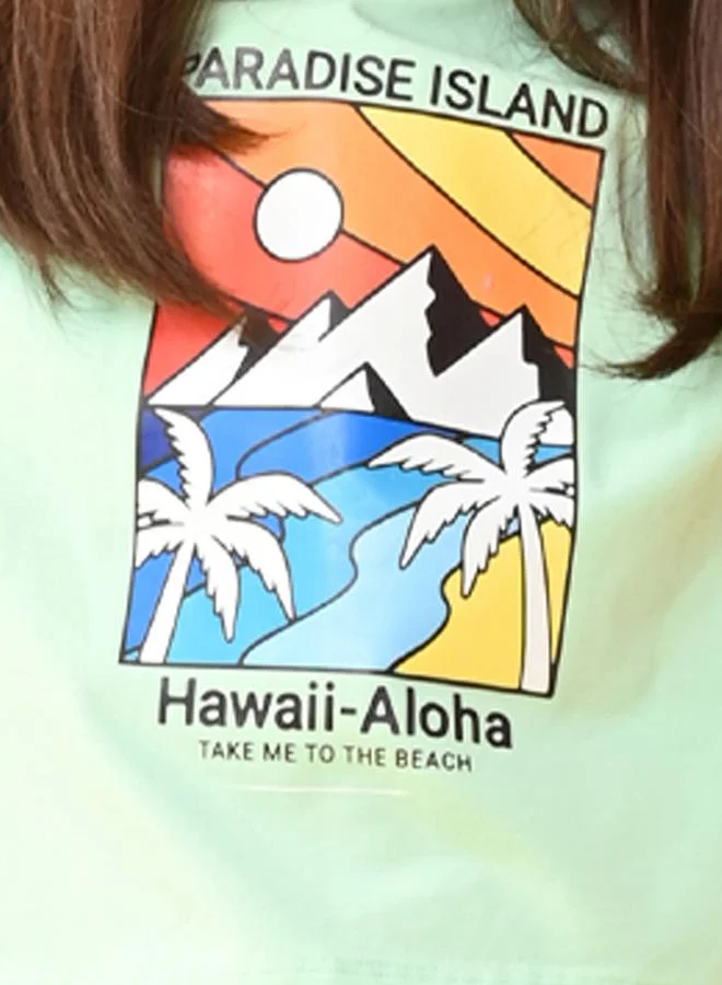 Anthrilo Paradise Hawaii Graphic Print T-Shirt by Styli