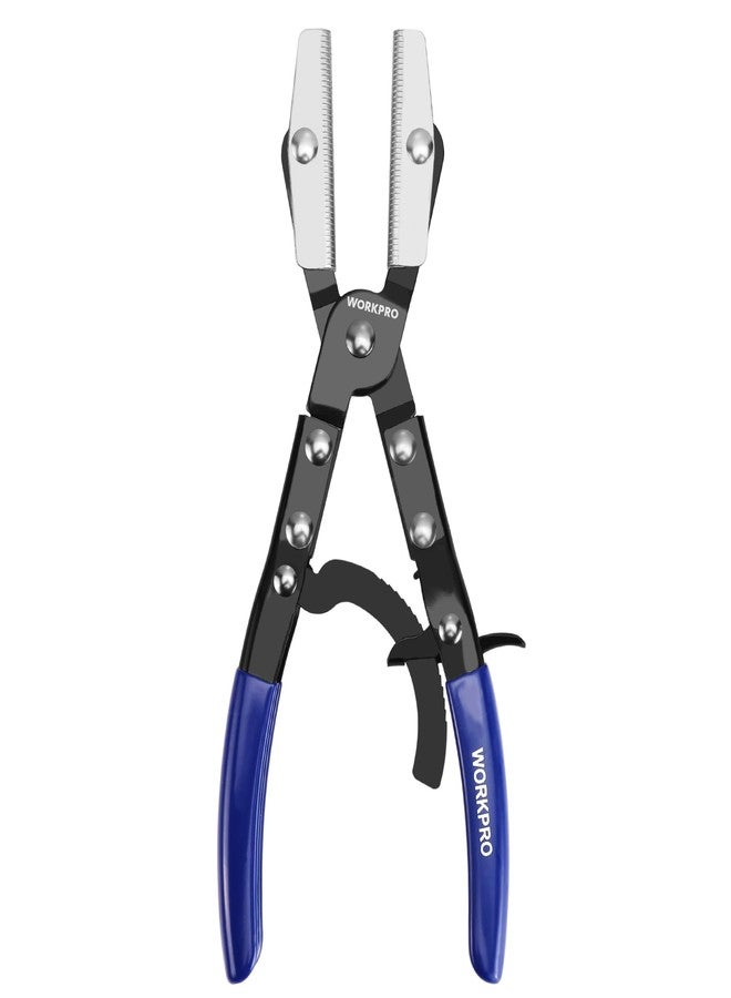 ووركبرو كماشة WORKPRO لربط الخراطيم بسقاطة مقاس 10 بوصات، كماشة قفل لربط الخراطيم لخطوط خراطيم السيارات، وخطوط الرادياتير، وخطوط الوقود، وخطوط سائل التبريد - Image 1