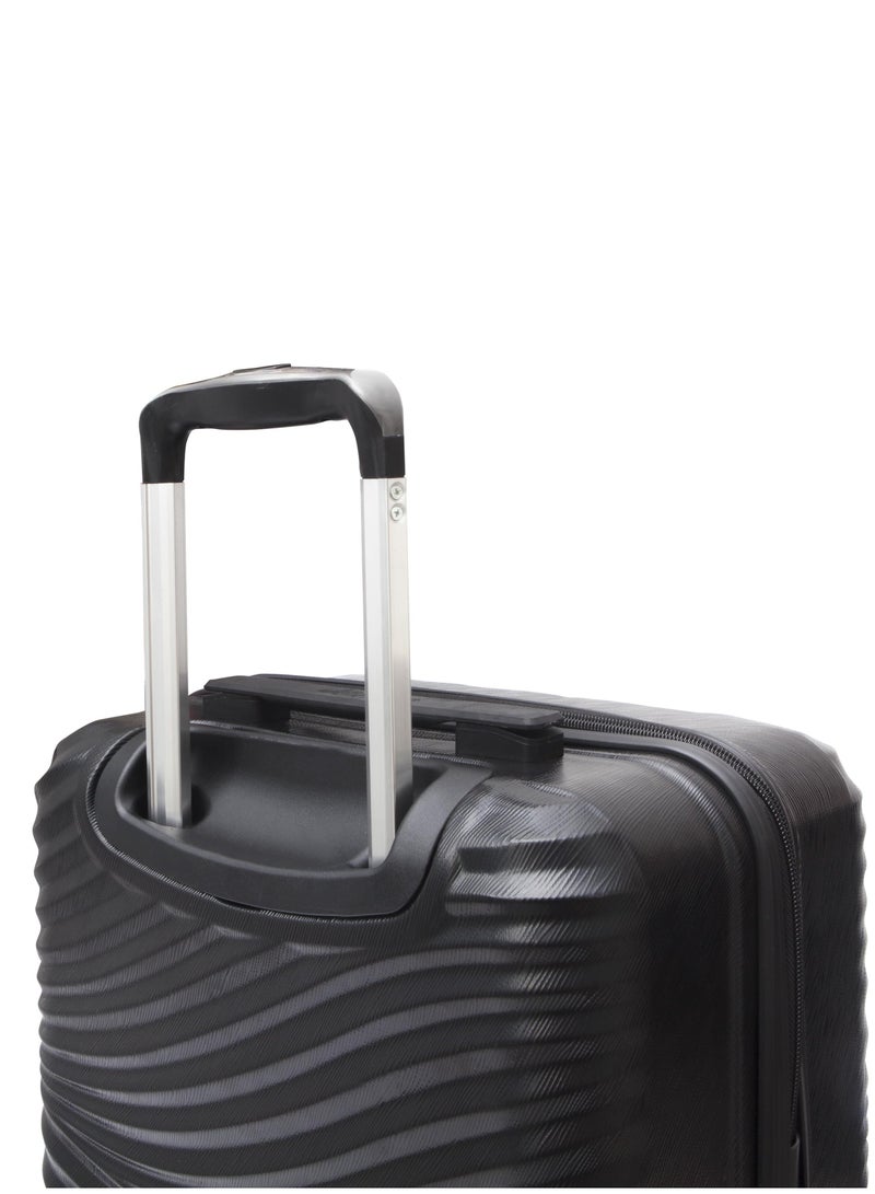 Biggdesign 3-Piece Luggage Set (20"- 24"- 28"), High-Resistant and Durable ABS Material, 360° Swivel Silicone Wheels, Special Lock System, Travel Trolley Set - Black - Image 5