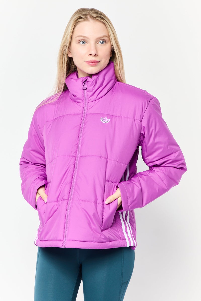adidas Originals Women Sportswear Fit Long Sleeve Outdoor Puffer Jacket, Purple  - Image 1