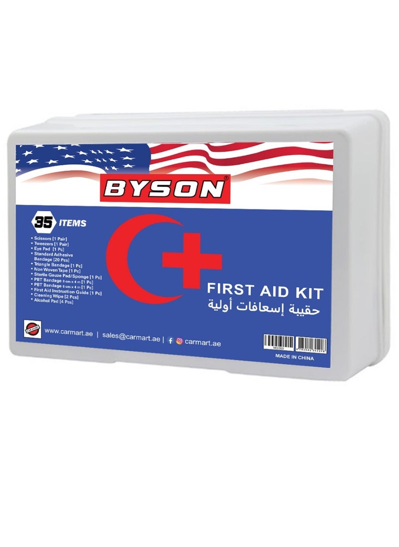 BYSON - 35 Pieces First Aid Medical Kit Set - Image 1