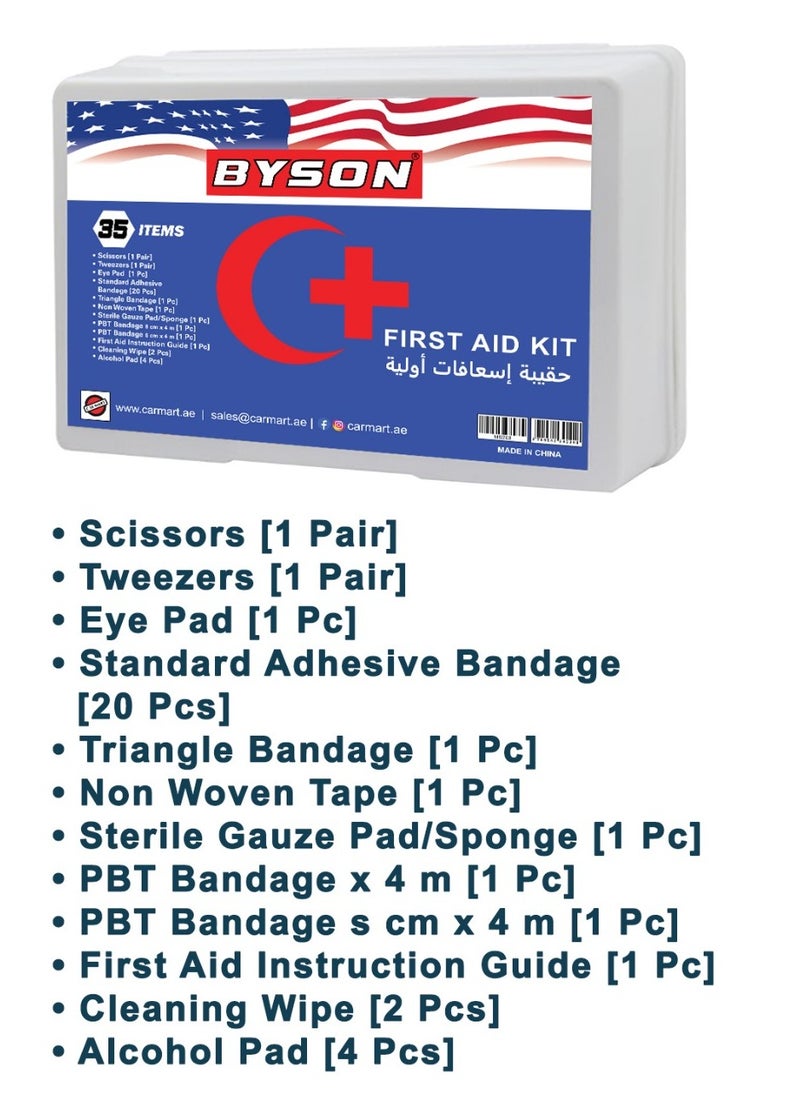 BYSON - 35 Pieces First Aid Medical Kit Set - Image 1