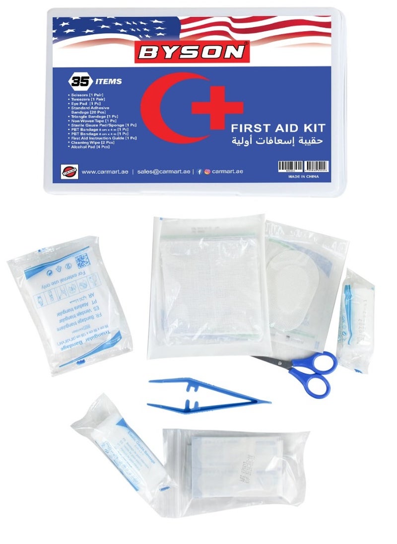 BYSON - 35 Pieces First Aid Medical Kit Set - Image 1