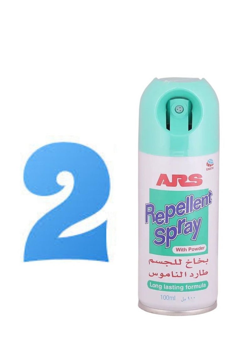ARS - 2 Mosquito Repellent Body Spray 100ml for each spray - Image 1