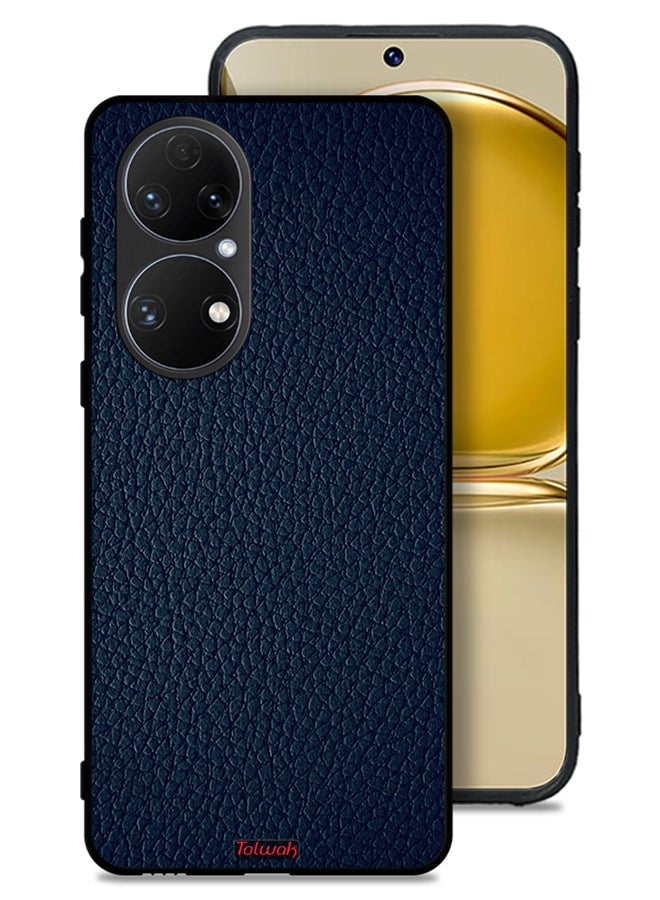 Tolwak Huawei P50E Protective Case Cover Leather Pattern - Image 1