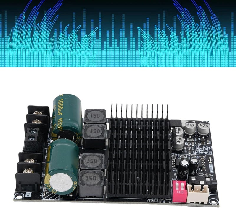 Hilitand Pure Post Stage Amplifier Board, 2x100W 200W Power Amplifier Module with Thickened Heat Sink for TPA3221 Chip - Image 3