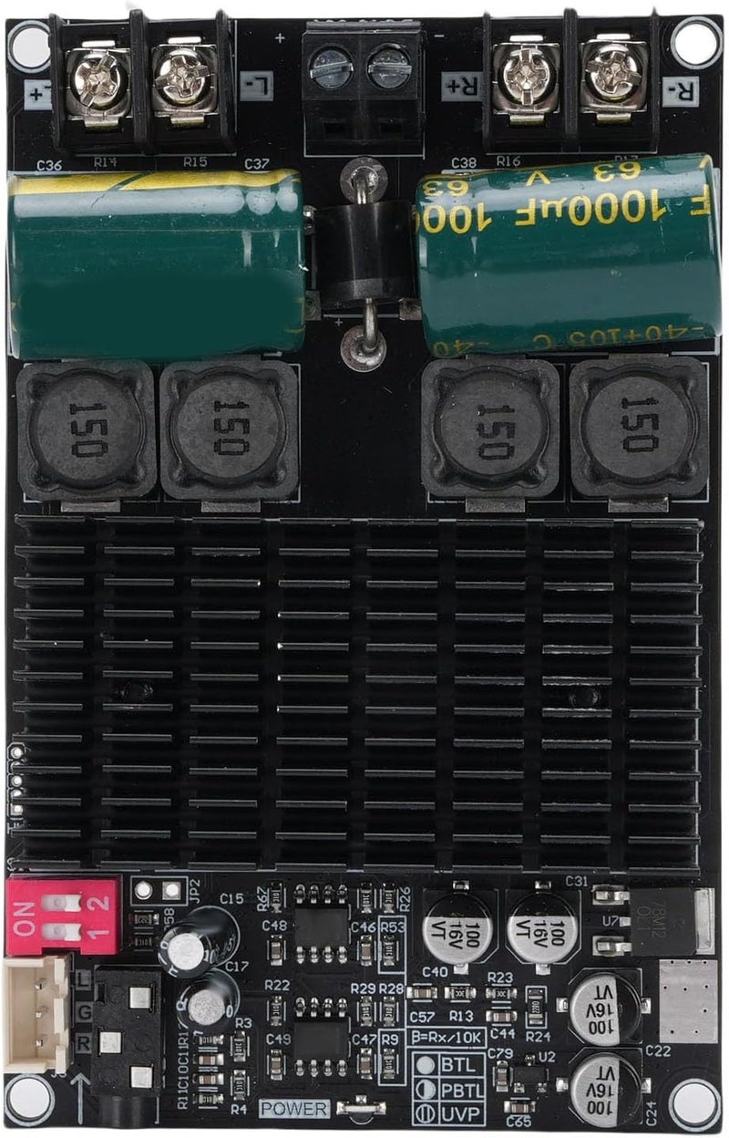 Hilitand Pure Post Stage Amplifier Board, 2x100W 200W Power Amplifier Module with Thickened Heat Sink for TPA3221 Chip - Image 1