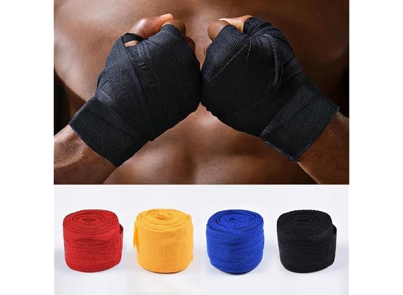 Bandage Boxing Hand Wraps, Semi-Elastic Boxing Hand Wraps with Thumb Loop (Multi-Color) - Image 4