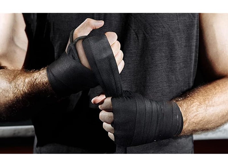 Bandage Boxing Hand Wraps, Semi-Elastic Boxing Hand Wraps with Thumb Loop (Multi-Color) - Image 5