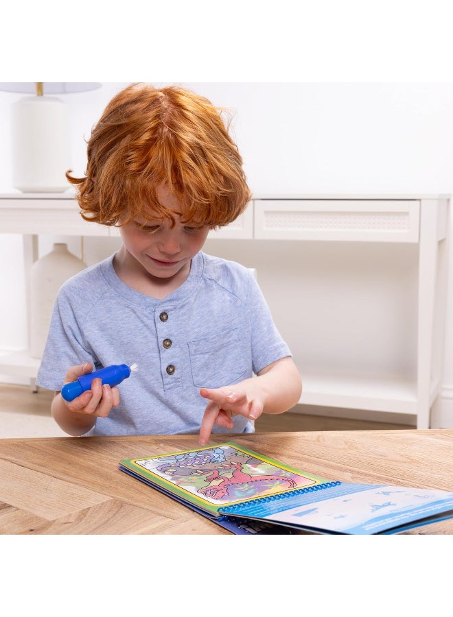 Melissa & Doug Water WOW! Reusable Water Coloring Book – Melissa & Doug Dinosaurs Theme with Water Pen - Image 4
