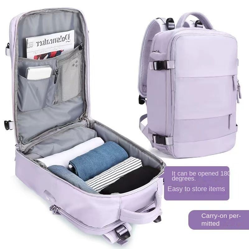 Bluejw Men's Backpack Women's Large Capacity Mountaineering Bag Casual Backpack Business Travel Multi-compartment Computer Bag - Image 2