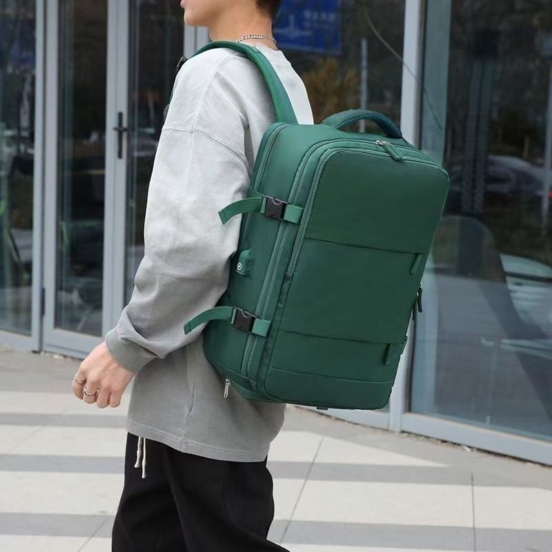 Bluejw Men's Backpack Women's Large Capacity Mountaineering Bag Casual Backpack Business Travel Multi-compartment Computer Bag - Image 4