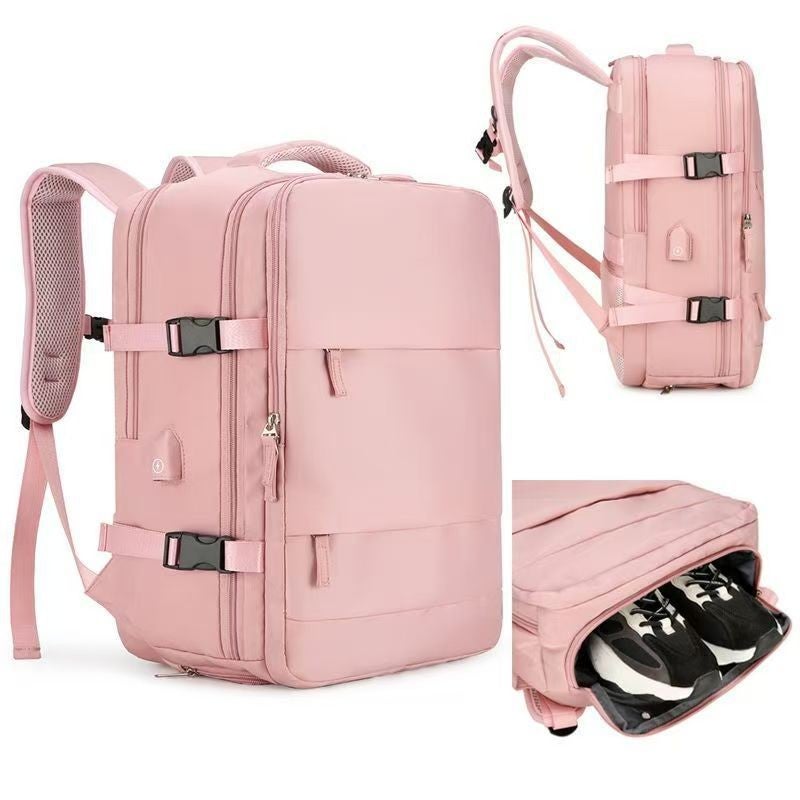 Bluejw Men's Backpack Women's Large Capacity Mountaineering Bag Casual Backpack Business Travel Multi-compartment Computer Bag - Image 5