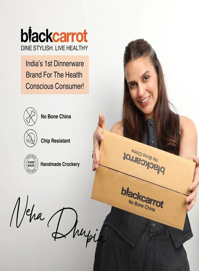 BLACKCARROT أوعية تقديم الوجبات الخفيفة من السيراميك من بلاك كاروت تامو | مصنوعة من الخزف الحجري والبورسلين | أوعية أنيقة ومتينة لتقديم الوجبات الخفيفة | مثالية للوجبات الخفيفة والمكسرات والمقبلات - Image 5
