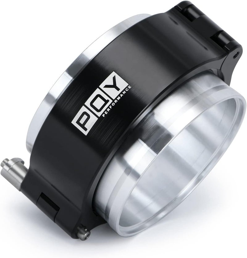 pqy 2.75 Inch Quick Release V Band Clamp with Flange Aluminum Quick Connect Intake Intercooler Pipe HD Clamp - Image 1