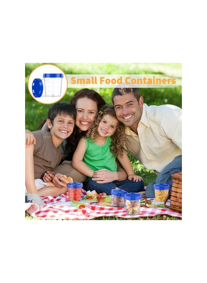 Green Tiger 10 Pack 4oz Salad Dressing Container, Small Condiment Containers with Screw Lids, Reusable Plastic Food Storage Containers for Sauce, Jam and Snack, Stackable Dip Sauce Containers (120ML) - Image 1