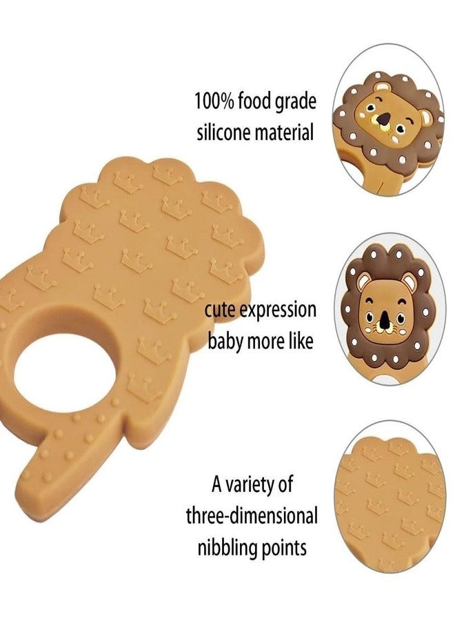 DTR Creation Silicone Baby Teether – BPA‑Free, Food‑Grade, Ideal for 3–6 & 6–12 Month Infants (Off White) - Image 5
