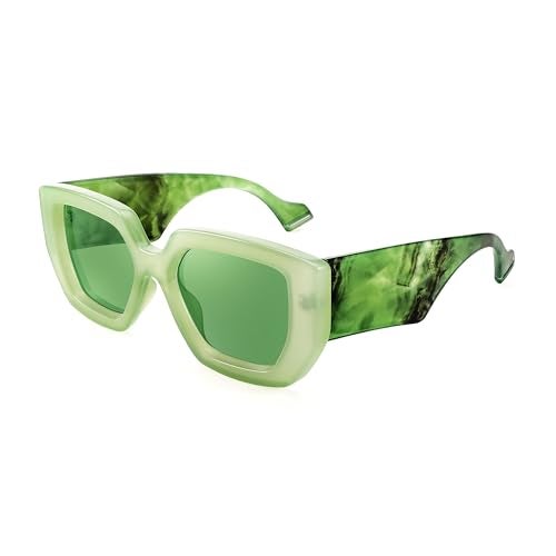 FEISEDY Oversized Square Sunglasses for Women Men Thick Frame Shades B4074 - Image 1