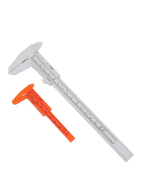 Vernier Caliper 2 Pieces |for Inside, Outside, Depth and Step Measurements, Metric, 0.05mm Resolution