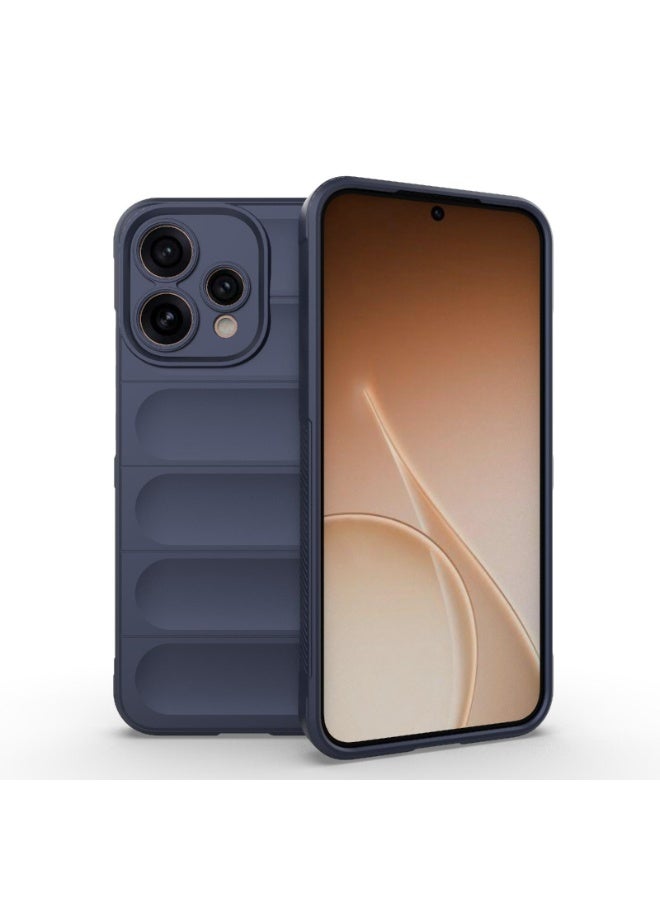 جراب موبايل ماجيك شيلد  سيليكون مضاد للصدمات وحمايه للكاميرا متوافق  Oppo Reno 15 5G (ازرق غامق) - Image 1