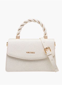 Flora Bella By Shoexpress Women's Textured Satchel Bag with Handle and Chain Strap  - Image 1