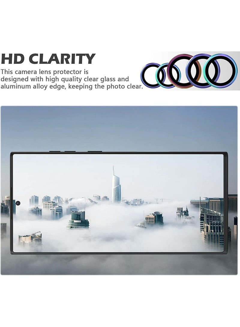 Rock Pow Camera Lens Screen Protector,Individual Metal Ring Rear Camera Lens Protector,for Samsung Galaxy S22 Ultra - Image 3