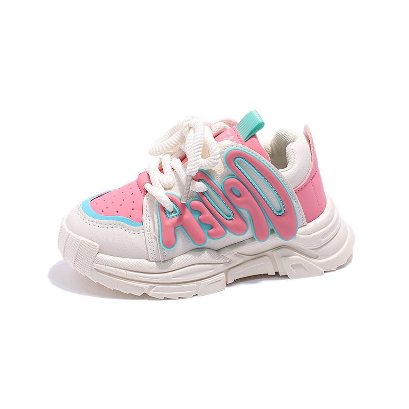 Mesh Sneakers Lightweight Flexible Sole Walking Shoes For Kids Indoor And Outdoor Activities - Image 1