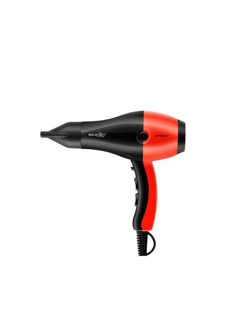 Ikonic Speedy Hair Dryer Red And Black