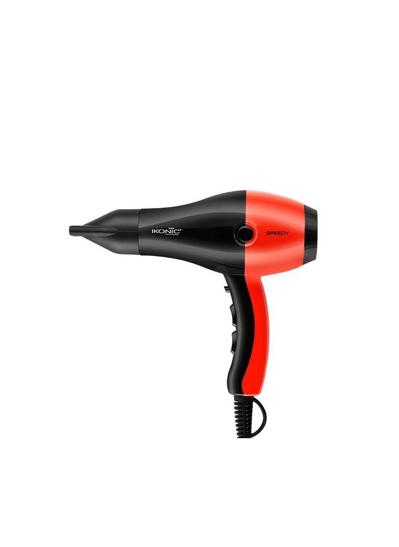 IKONIC - Ikonic Speedy Hair Dryer Red And Black - Image 1