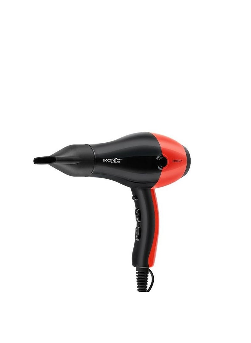IKONIC - Ikonic Speedy Hair Dryer Red And Black - Image 1