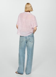 MANGO Semi-Transparent Striped Shirt  - Image 2