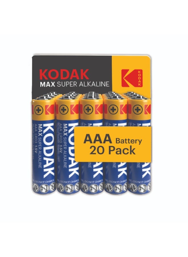 Kodak MAX alkaline AAA battery - 20 Pack - Image 1