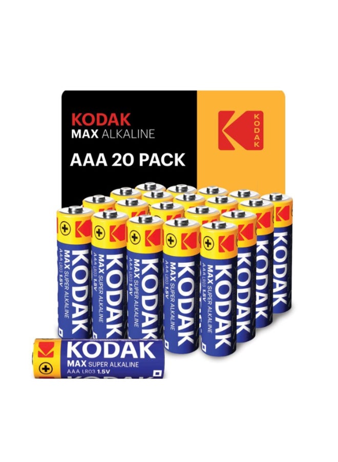 Kodak بطارية كوداك ماكس القلوية AAA - عبوة 20 - Image 1