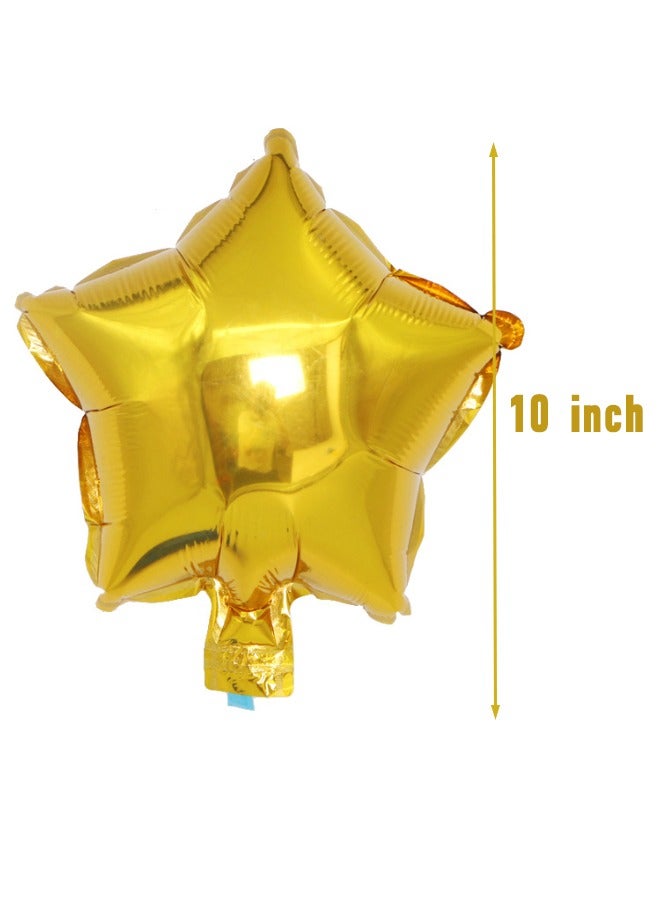 50 قطعة من بالونات الفويل على شكل نجمة مقاس 25.4 سم، بالونات متعددة الألوان من رقائق الألومنيوم الملونة مايلر للعطلات لتزيين لوازم الحفلات، وأعياد الميلاد، وحفلات الزفاف، وحفلات استقبال المولود الجديد، والذكرى السنوية - Image 2