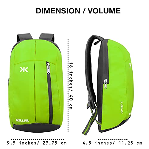 KILLER Jupiter Small Outdoor Mini Backpack 12L Daypack (P.GREEN) - Image 5