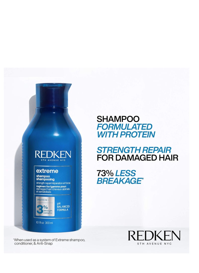 REDKEN - REDKEN Extreme Shampoo & Conditioner Set | Shampoo for Damaged Hair | Hair Strengthen & Repair Damaged Hair | Infused With Proteins - Image 1