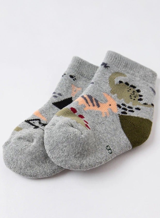 Dave & Bella Boys' Dinosaur Socks Set (2 Pairs) - Image 3
