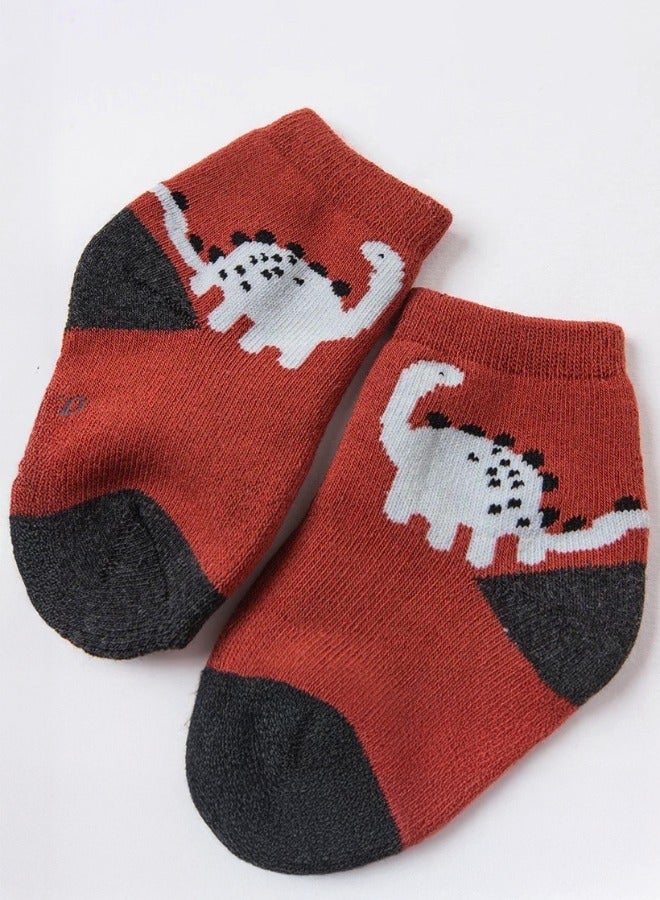 Dave & Bella Boys' Dinosaur Socks Set (2 Pairs) - Image 5