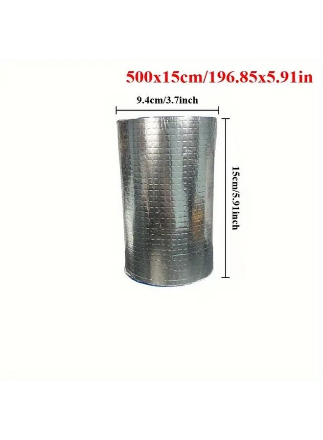 500x15cm Waterproof Aluminum Foil Butyl Tape High Temperature Resistant Self Adhesive Sealant - Image 1