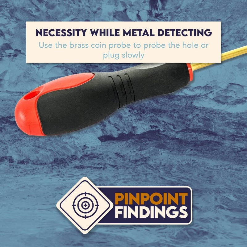 SE 9.25 Inch Non-Marring Brass Metal Detecting Probe for Gold Prospecting and Coin Collecting - Image 5