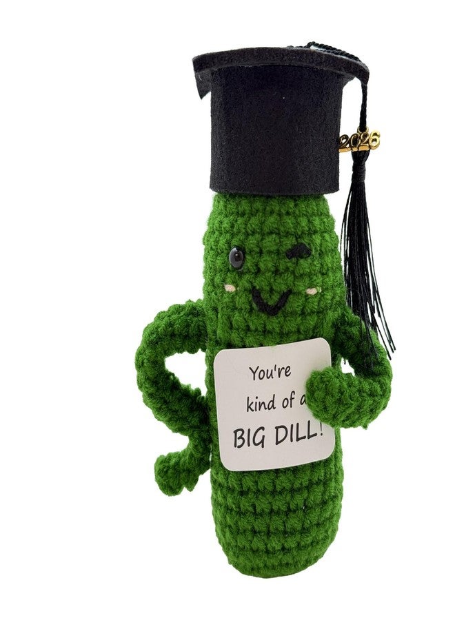Primo Lines 2025 Graduation Gift Emotional Support Pickle,Graduation Hat Unique 4.73' X 1.97' - Image 1