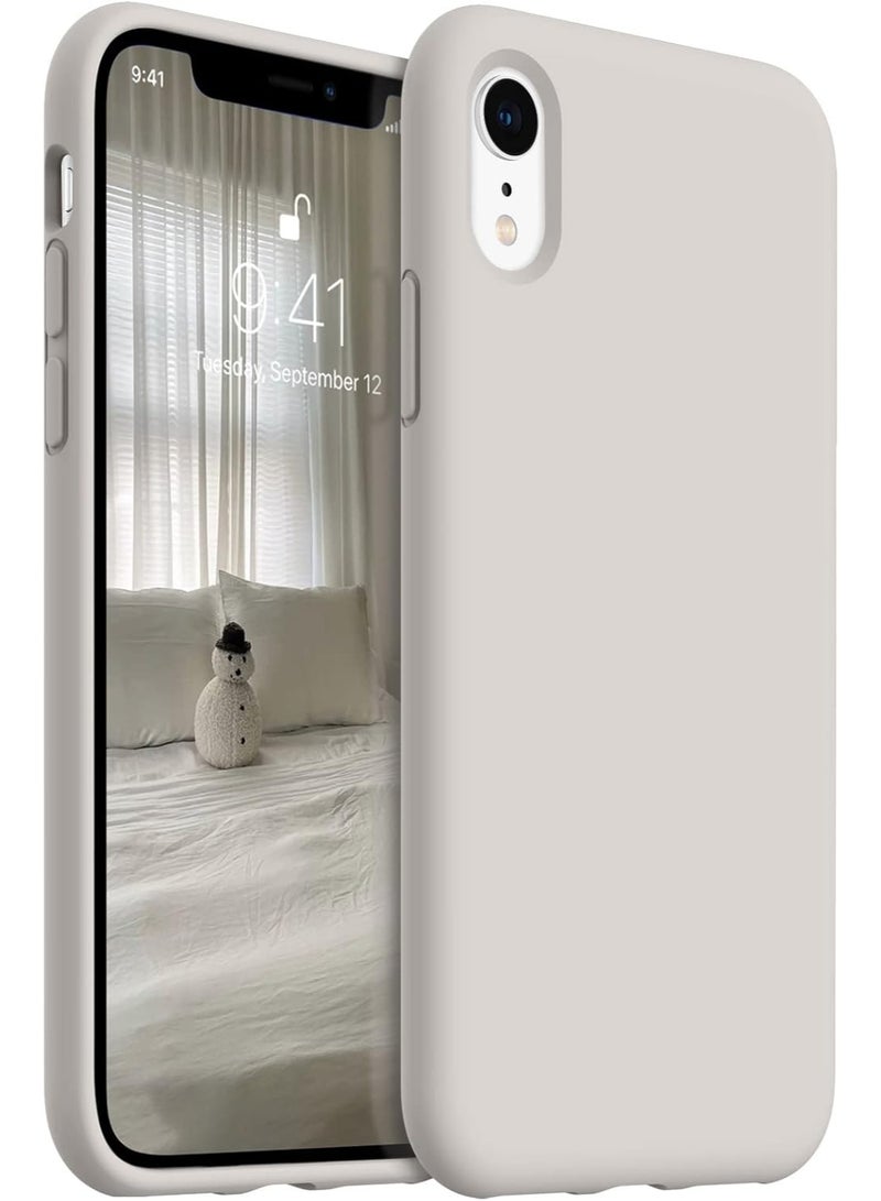 غطاء حماية كامل للجسم لهاتف iPhone XR، غطاء حماية كامل للجسم مقاوم لبصمات الأصابع، غطاء هاتف من المطاط السيليكوني السائل الناعم لهاتف iPhone XR مقاس 6.1 بوصة - Image 1