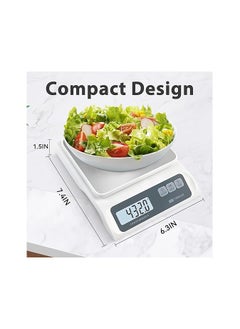 Generic CYBERGIANT 13lb/0.1g Precision Digital Food Scale - Meal Prep Kitchen Baking & Espresso Coffee - Gram Scale with Stainless Steel Platform & LCD Display  - Image 2