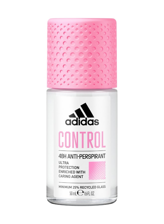 Adidas Control Anti-Perspirant Roll On 50ml - Image 1